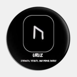 The Nordic rune Uruz Pin