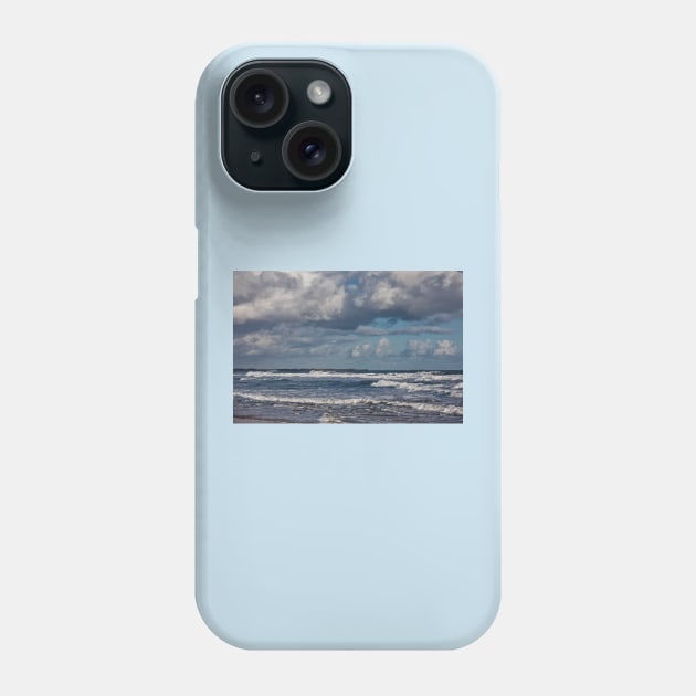 Stormy Seas at Druridge Bay Phone Case by Violaman