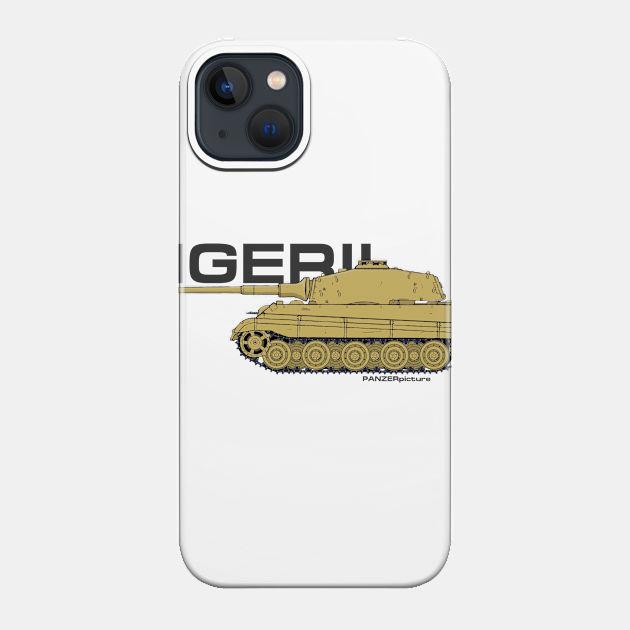 Tiger II T-shirt - King Tiger - Phone Case