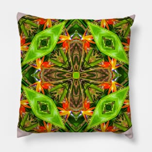 Canna flower pattern resembling the beak of a bird Pillow