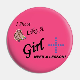 Marbles - Shoot like a Girl Pin