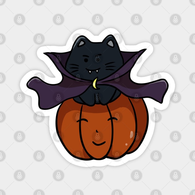 Cute vampire cat Magnet by Doya