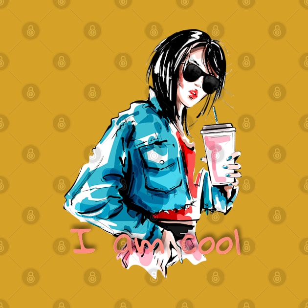 Cool girl in sunglasses by LAV77