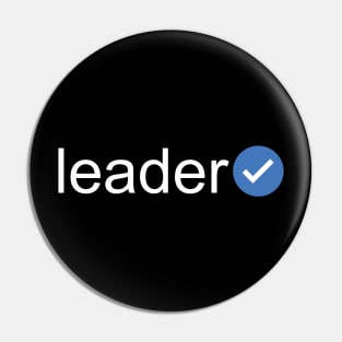 Verified Leader (White Text) Pin