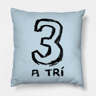 Irish Number Three Pillow