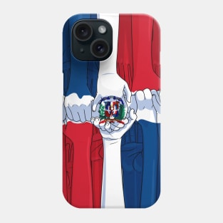 Dominican Republic Hands Dominicano Pride DR Flag Phone Case