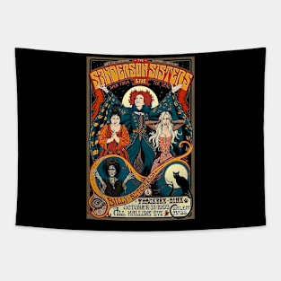 Graphic Vintage fantasy movie Funny Women Tapestry