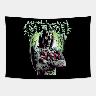 Mitch Deathcore Metalhead Zombie Art Tapestry