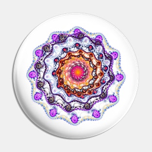 Fractal rose Pin