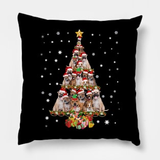 Cute Staffie dog Christmas Tree gift decor Xmas tree Pillow