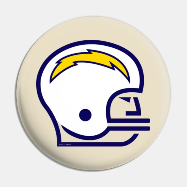 Los Angeles Chargers Helmet Retro