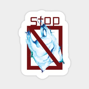 stop using plastic bags Magnet