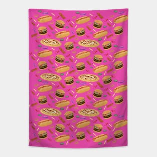 Fast Food Pattern Tapestry