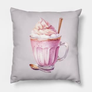 Pink Ice Cream Coffee Pillow