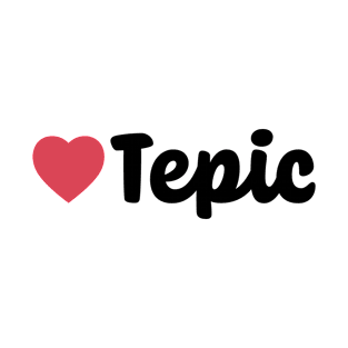 Tepic Mexico Heart Script T-Shirt