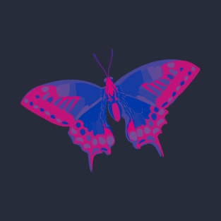 Bisexual Pride Butterfly Design T-Shirt