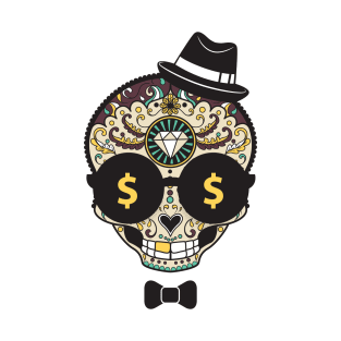 Classy Money Sugar Skull Funny Gift T-Shirt