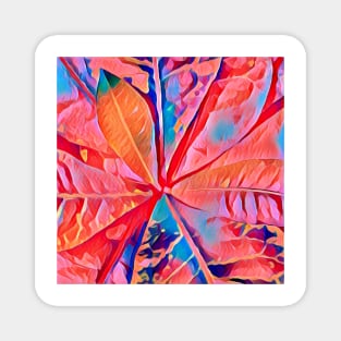 Rubber Plant Abstracted Magnet