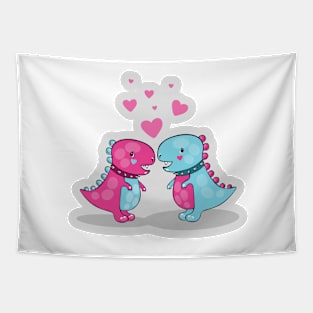 Little Dino Crush Tapestry