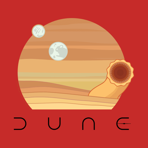 Dune Desert Sandstorm and Sandworm by Markadesign