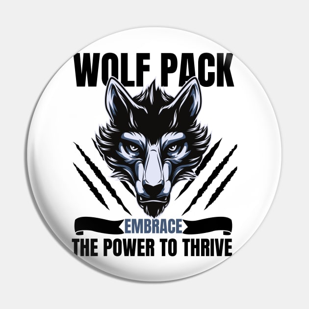 Grey Wolf Pin by Pearsville