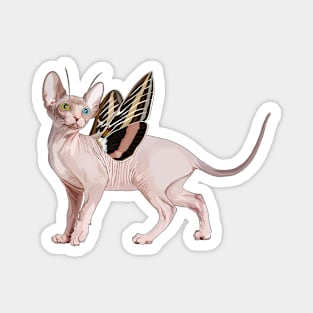 Sphynx Moth Flitter Kitty Magnet