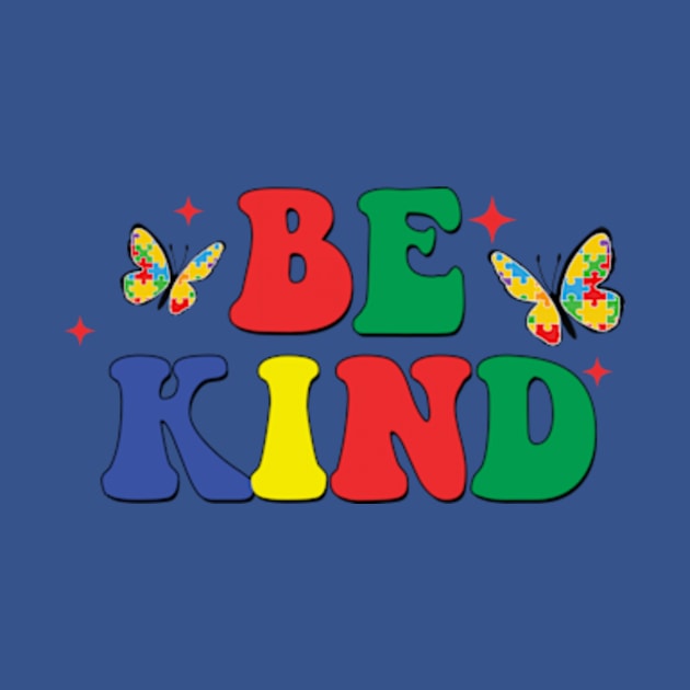 Be Kind Autism, Autism Puzzle, Autism Awareness, Blue Ribbon (2 Sided) by MichaelStores