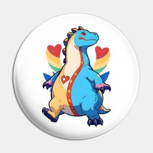 Fun Cartoon Dino 05 Pin