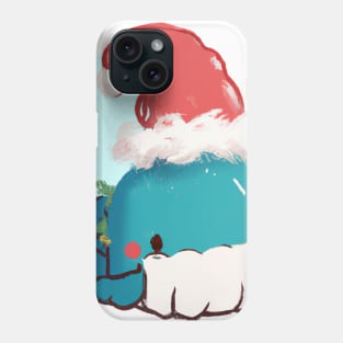 Cute Whale Drawing Phone Case