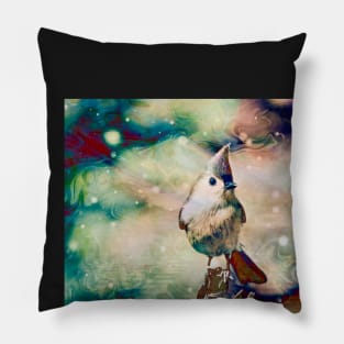 "Songbird & Fairy Lights" Pillow