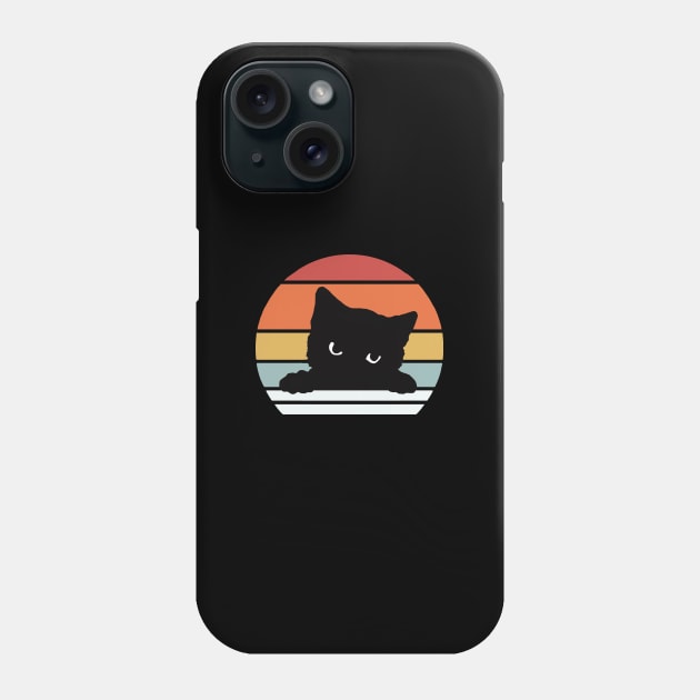 Cute Retro Cat Design Phone Case by PsychoDynamics