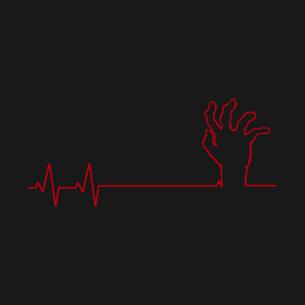 Minimalist Zombie Flatline by frozenscales