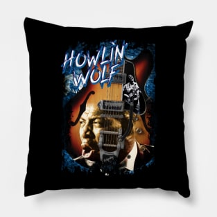 Howlin' Wolf Design Pillow