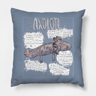 Axolotl Wissenswertes, Tier Steckbrief Axolotl Pillow