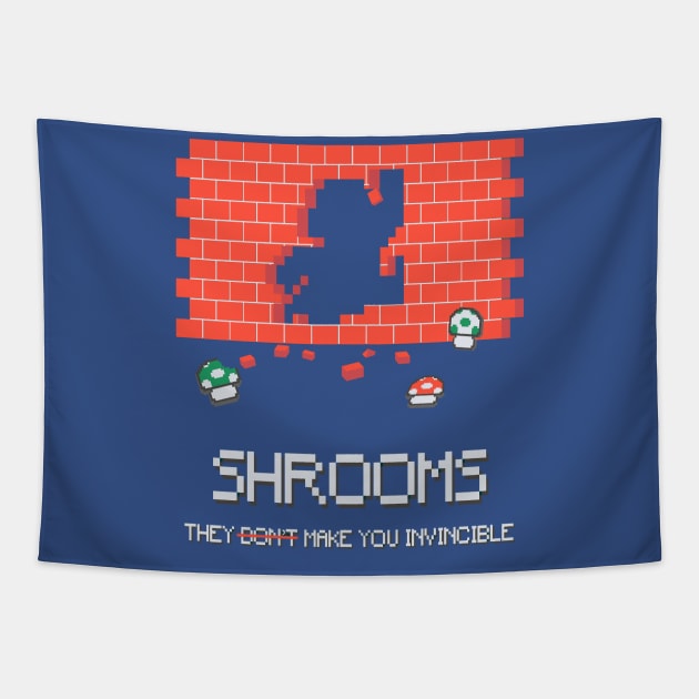 Shrooms make you Invincible Tapestry by eufritz