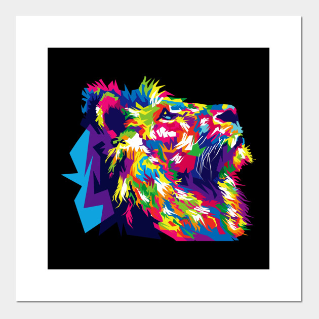 Lion Colorful Abstract Leo August Horoscope Astrology Abstract