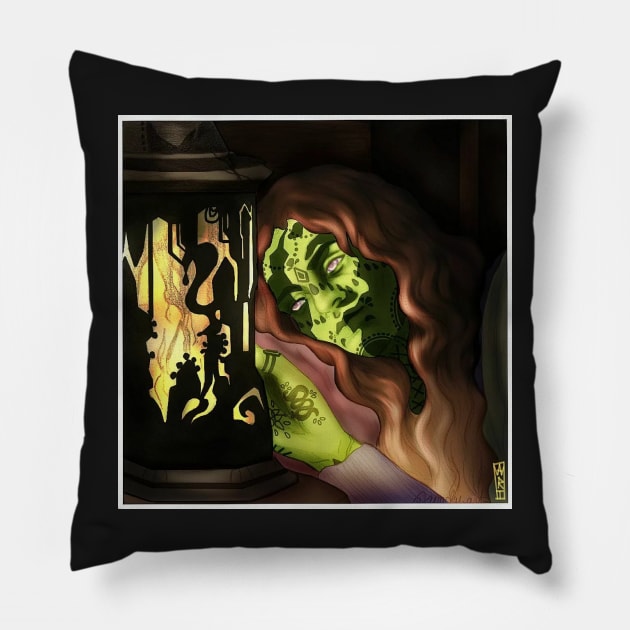 Sleepless Night Pillow by wacky-art-