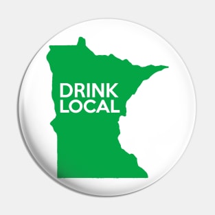 Minnesota Drink Local MN Green Pin