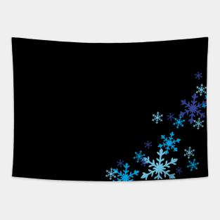 Midnight Snowflakes Tapestry