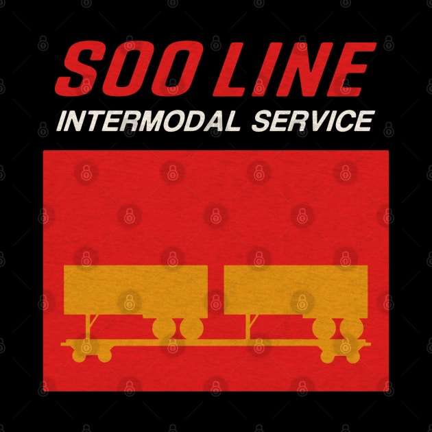 Soo Line Railroad Trailer Train by Turboglyde