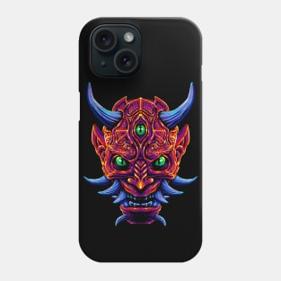 Demon with 3 Japanese eyes Phone Case