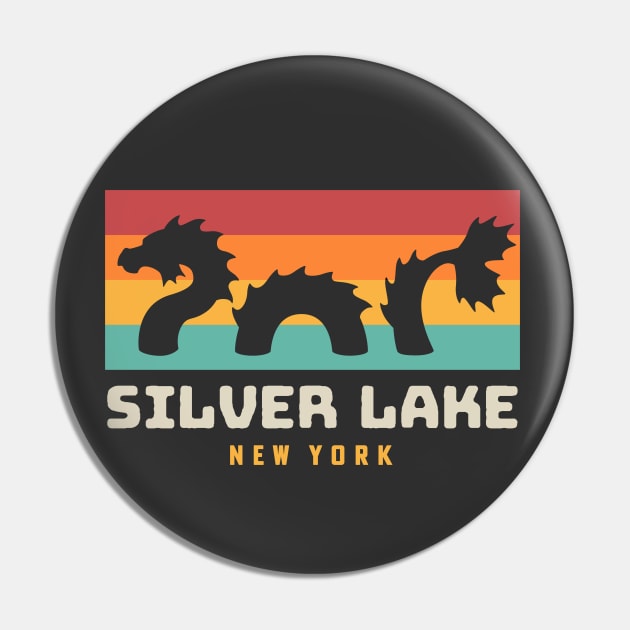 Silver Lake Sea Serpent Lake Monster Letchworth Pin by PodDesignShop