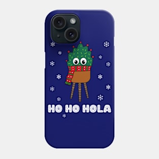 Ho Ho Hola - Christmas Cactus With Scarf Phone Case