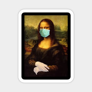 Covid Mona Lisa Magnet