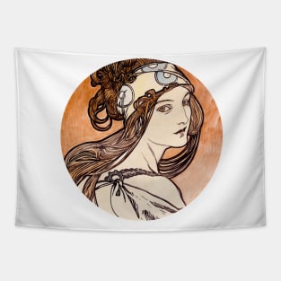 Vintage portrait art Tapestry