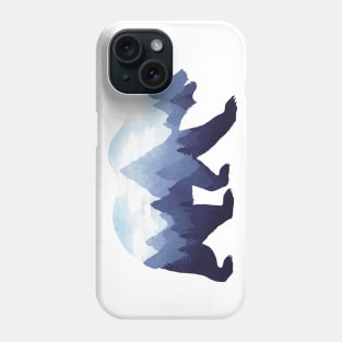 Dramabite Bear Double Exposure Grizzly Surreal Wildlife Animal Phone Case