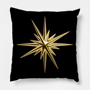 Golden Star Pillow