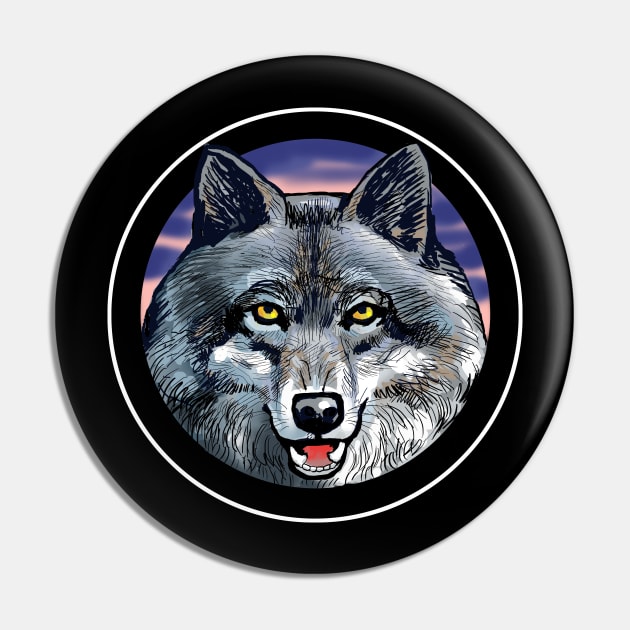 Fenrir the Norse Wolf Pin by Cohort shirts