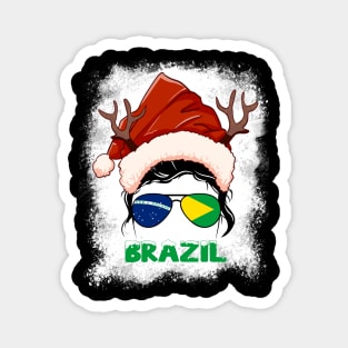 Brazil girl, Brazilian Christmas gift , Regalo Navidad Brazil Magnet