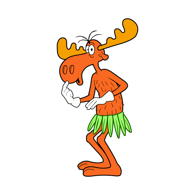 Bullwinkle Hawaii - Rocky & Bullwinkle by LuisP96